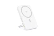 Powerbank - Baseus Qi2 Magnetic 20W with Stand Powerbank - Valkoinen - 5000 mAh - P10076800213-01