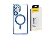 Puhelin - Kannet ja kotelot - Wozinsky Electroplated Case with Magsafe for Samsung Galaxy S25 Ultra - Blue - 5907769369810