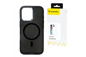 Puhelin - Kannet ja kotelot - Wozinsky Glitter Case with Mag Safe for Samsung Galaxy S25+ - Black with Glitter - 5907769369872
