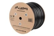 Verkkokaapelit - Lanberg bulk cable - 305 m - black - Musta - 305m - LCF6-21CU-0305-BK