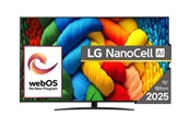 Televisio - LG 75" Televisio LED 4K 75NANO81A3A Nano81 Series - 75" LED-backlit LCD TV - 4K - 75NANO81A3A