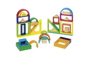Puulelut - Goki Wooden Building Shapes Fantasy 38pcs - 58655
