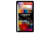 Kirjoitus- ja piirustustarvikkeet - STABILO CarbOthello - Chalk Pastel Coloured Pencil - Metal Set 12 Pcs. - 1412-6