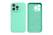Puhelin - Kannet ja kotelot - Hurtel Silicone Case - iPhone 14 Plus Silicone Cover Mint Green - 9145576262313