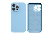 Puhelin - Kannet ja kotelot - Hurtel Silicone Case iPhone 14 Plus Silicone Cover Light Blue - 9145576262320