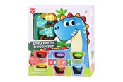 Luovat leikit - Playgo Dino Party Clay Set - 6 Clay Pots - 8205