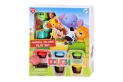 Luovat leikit - Playgo Animal Island Clay Set - 6 Clay Pots - 8204