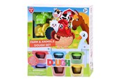 Luovat leikit - Playgo Farm and Animals Clay Set - 6 Clay Pots - 8200
