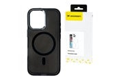 Puhelin - Kannet ja kotelot - Wozinsky Glitter Case with Mag Safe for Samsung Galaxy S24 FE - Black with Glitter - 5907769370915