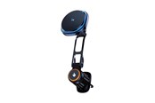 Puhelin - Muut lisävarusteet - Wozinsky WCT5-6S2Y Car Mount with Qi/MagSafe Induction Charger 15W with Air Vent Grille Fan - Black - 5907769372506