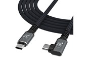 USB kaapelit - Wozinsky  WPS2-UY41S USB-C Thunderbolt 4 240W 2m Angle Cable - Black - 5907769376702