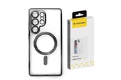 Puhelin - Kannet ja kotelot - Wozinsky Electroplated Case with Magsafe for Samsung Galaxy S25+ - Black - 5907769370328