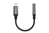Audiokaapelit - Wozinsky WALJ-01 Lightning Adapter - Mini Jack 3.5mm - Black - 5907769378935