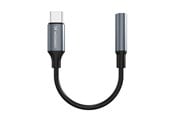 Audiokaapelit - Wozinsky WACM-01 USB-C Adapter - Mini Jack 3.5mm - Black - 5907769378928