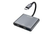 USB hub - Wozinsky WHCH-01 USB-C PD 100W HDMI 4K@30Hz USB-A 10Gbps Hub - Grey USB hub - 3 porttia - USB 3.0 - Harmaa - 5907769378911