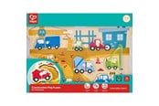 Leiki & Opi - Hape Construction Vehicles Peg Puzzle - E1456K