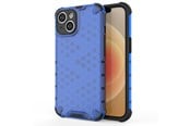 Puhelin - Kannet ja kotelot - Hurtel Honeycomb Case for iPhone 14 Armored Hybrid Cover Blue - 9145576266090