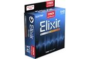 Musiikki-instumentit & DJ-laitteet - Elixir Strings 16566 - Nikkelipinnoitettu teräs - Sähkökielet - Nanoweb - Super Light (09-42) - 3 PACK - CEL 16566