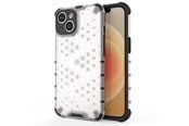 Puhelin - Kannet ja kotelot - Hurtel Honeycomb Case for iPhone 14 Armored Hybrid Cover Transparent - 9145576266106