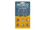 Akut ja Paristot - Deltaco battery - 10 x CR2032 - Li - CR2032-10B