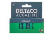 Akut ja Paristot - Deltaco battery - 20 x AAA / LR03 - Alkaline - LR03-20B