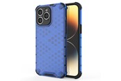 Puhelin - Kannet ja kotelot - Hurtel Honeycomb Case for iPhone 14 Pro Armored Hybrid Cover Blue - 9145576266151