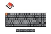 Näppäimistöt - Keychron K13 Max QMK Wireless RGB Hot Swap Low Profile Red - Pelinäppäimistö - ilman numpadia - Pohjoismainen - Musta - K13M-H1-BO