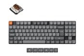 Näppäimistöt - Keychron K13 Max QMK Wireless RGB Hot Swap Low Profile Brown - Pelinäppäimistö - ilman numpadia - Pohjoismainen - Musta - K13M-H3-BO