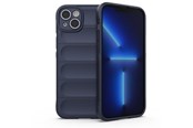 Puhelin - Kannet ja kotelot - Hurtel Magic Shield Case for iPhone 14 Plus Flexible Armored Dark Blue Cover - 9145576266335