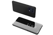 Puhelin - Kannet ja kotelot - Hurtel Clear View Case Cover for Oppo Find X5 Pro Cover with a Flap Black - 5907769349300