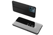 Puhelin - Kannet ja kotelot - Hurtel Clear View Case Cover for Realme C31 Flip Cover Black - 5907769349317