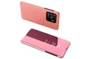 Puhelin - Kannet ja kotelot - Hurtel Clear View Case Cover for Xiaomi Redmi 10C Cover with a Flap Pink - 9145576266823