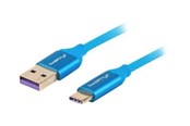 USB kaapelit - Lanberg - USB-C cable - USB to USB-C - 1 m - CA-USBO-21CU-0010-BL