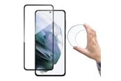 Puhelin - Kannet ja kotelot - Wozinsky  Full Cover Flexi Nano Glass Film Tempered Glass with Frame Samsung Galaxy S21+ 5G (S21 Plus 5G) Black - 9111201928305