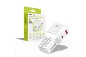 Puhelin - Adapterit & Laturit - Mobile Origin 35W Travel Adapter - EU/US/UK/AU PW25 - white - MO-PW25-WHT
