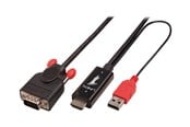 Näyttökaapeli - Lindy video cable - HDMI / VGA / USB - 3 m - 41455