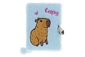 Lisätarvikkeet kouluun - Tinka DIARY PLUSH CAPYBARA BLUE WITH LOCK - 8-802183