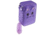 Lisätarvikkeet kouluun - Tinka Tripple Pencil Case - Plush - Cat - Cool School - 8-804212