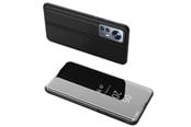 Puhelin - Kannet ja kotelot - Hurtel Clear View Case Cover for Xiaomi 12 Lite Cover with a Flap Black - 5907769349379