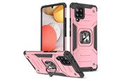 Puhelin - Kannet ja kotelot - Wozinsky Ring Armor Armored Hybrid Case Cover + Magnetic Holder Samsung Galaxy A42 5G Pink - 9111201935938