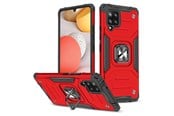 Puhelin - Kannet ja kotelot - Wozinsky Ring Armor Armored Hybrid Case Cover + Magnetic Holder Samsung Galaxy A42 5G Red - 9111201935945