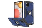 Puhelin - Kannet ja kotelot - Wozinsky Ring Armor Armored Hybrid Case Cover + Magnetic Holder Samsung Galaxy A42 5G Blue - 9111201935952