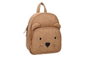 Lisätarvikkeet kouluun - Kidzroom Backpack Beary Excited - Corduroy - Brown - 030-00638