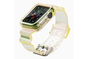 Smartwatch - Lisävarusteet - Hurtel Silicone Band Strap Bracelet Case Strap Light Set for Apple Watch 42mm - Yellow - 5907769331749