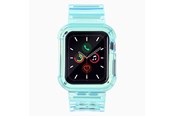 Smartwatch - Lisävarusteet - Hurtel Silicone Band Strap Bracelet Case Strap Light Set for Apple Watch 40mm - Blue - 5907769331763