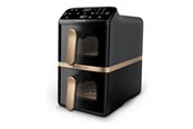 Muut pienet keittiökoneet - Philips 4000 Series NA462 - double hot air fryer - black/dark grey - NA462/70