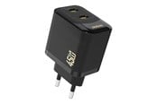 Puhelin - Adapterit & Laturit - Dudao A28PEU PD 45W GaN 2xUSB AC Charger - Black - 6976625334292