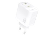 Puhelin - Adapterit & Laturit - Dudao A28PEU PD 45W GaN 2xUSB AC Charger - White - 6976625334285