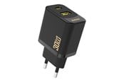 Puhelin - Adapterit & Laturit - Dudao A27TEU PD 30W GaN USB-A USB-C wall charger - black - 6976625334216