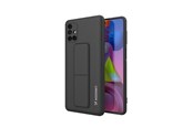 Puhelin - Kannet ja kotelot - Wozinsky Kickstand Case Silicone Case with Stand Samsung Galaxy M51 Case Black - 9111201941052